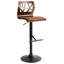 Swivel Upholstered Adjustable Height Counter Stool-186223936-186223939