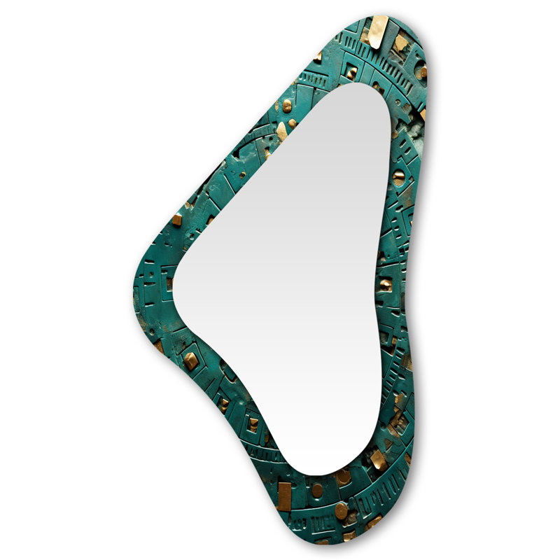 Ancien échos The Pharaoh S Realm - Classics Asymmetric Shapes - Grand miroir mural Glam