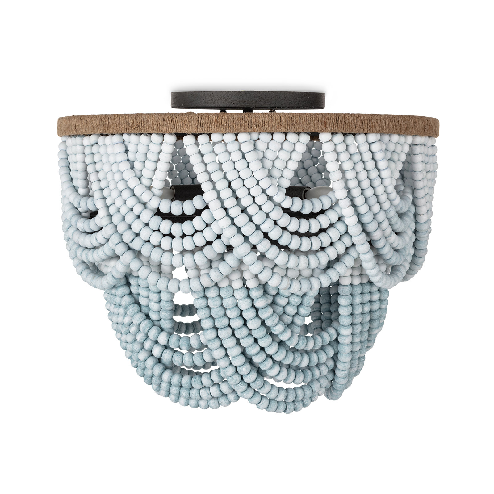 Regina Andrew Ombre Wood Bead Flush Mount & Reviews | Wayfair