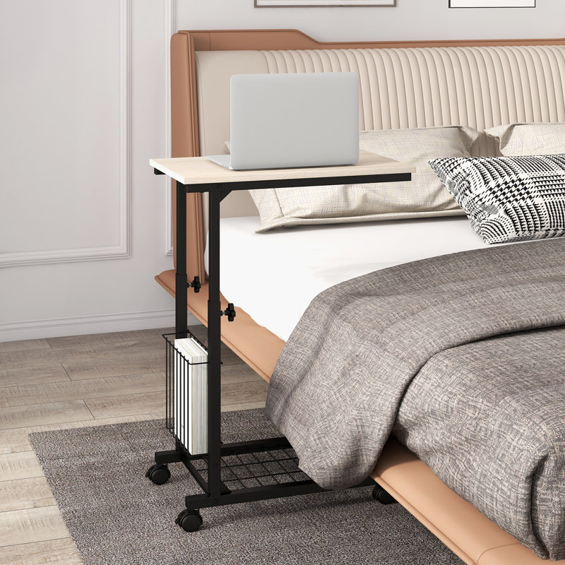Nessy Floor Shelf End Table, Natural