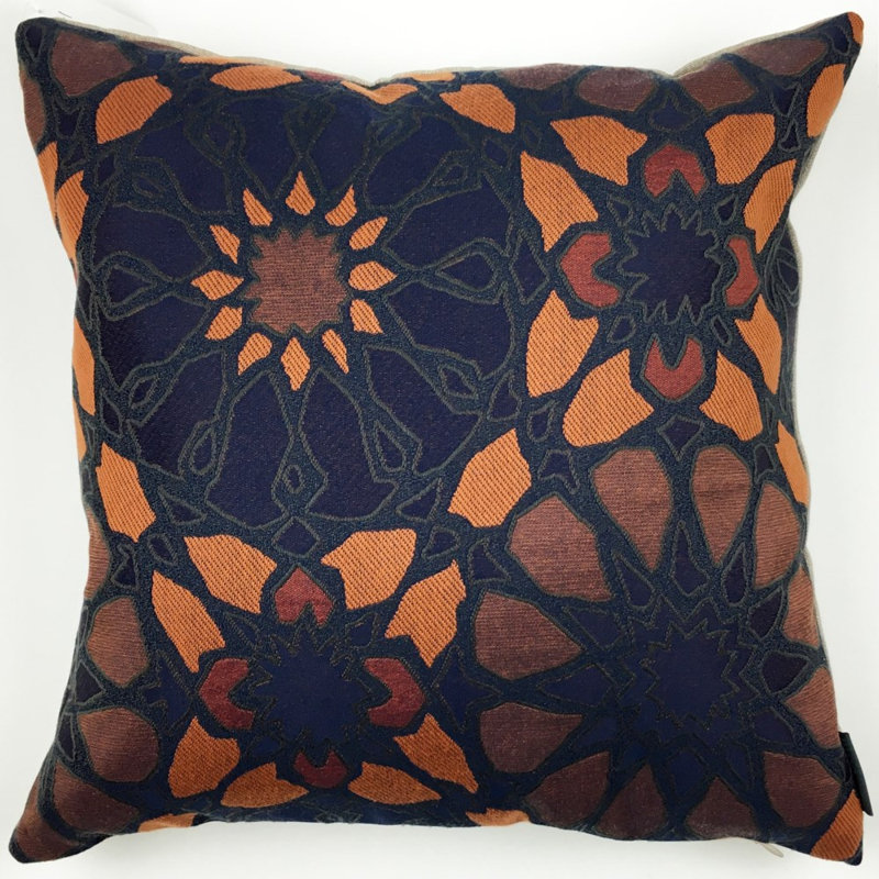 Housse de coussin et insert en lin Minami, Denim