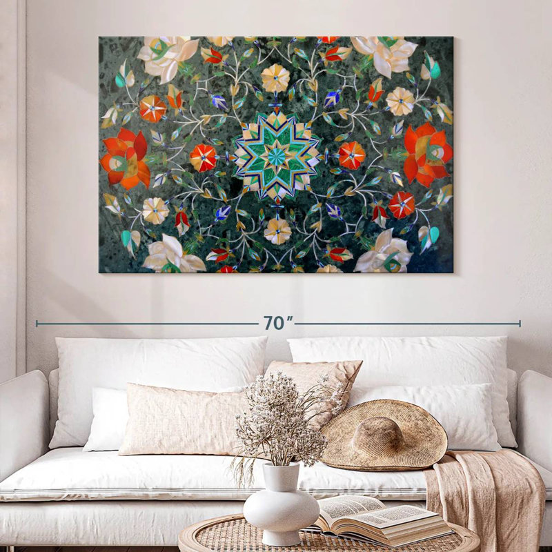Kerner Mosaic Flower, 34" H x 51" W