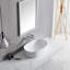 Lavabo de salle de bain vasque circulaire en céramique blanche