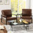 Angellina Faux Leather Armchair-1299128892