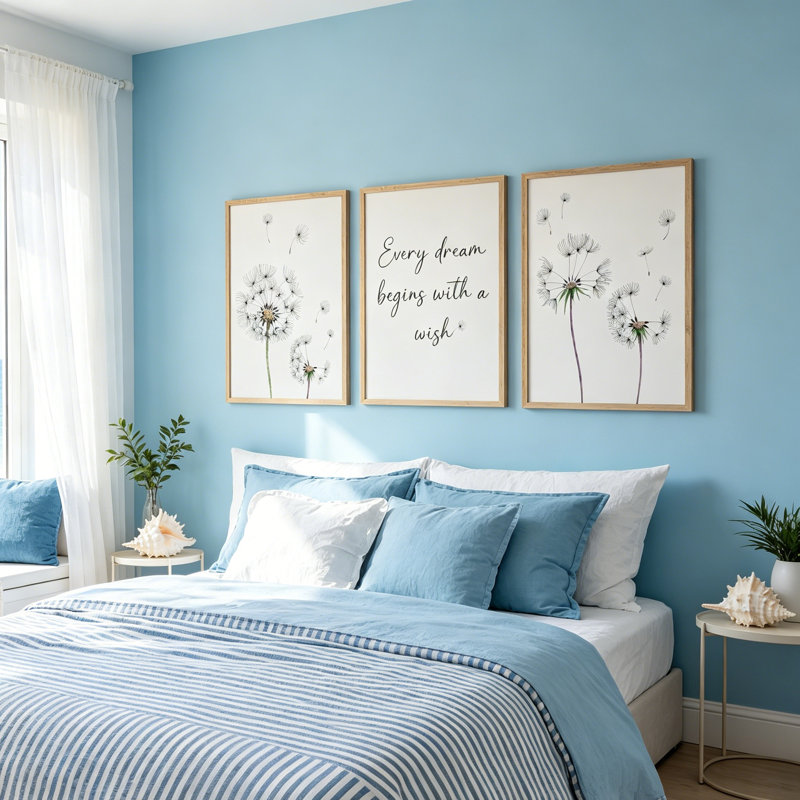 3 Piece No Frame Print Set on Canvas