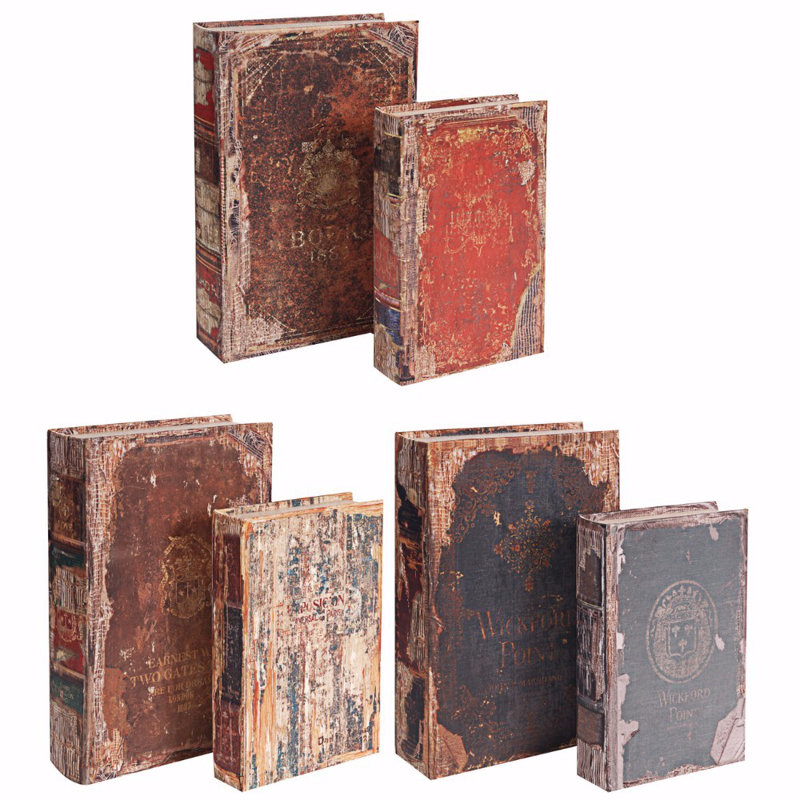 Ensemble de 6 boîtes à livres Lianne
