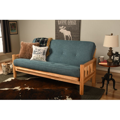 Futon double en coton avec matelas Anders