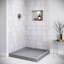 Base de douche en acrylique gris mat avec drain central Streamline 36 po x 36 po Streamline-118934367