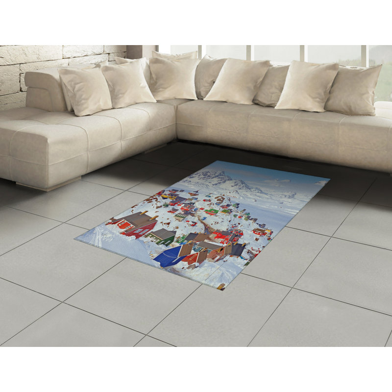 Farm House High Density Long Fiber Poly Threads Decorative Area Rug Carpet, Rectangle 4' x 5'8"