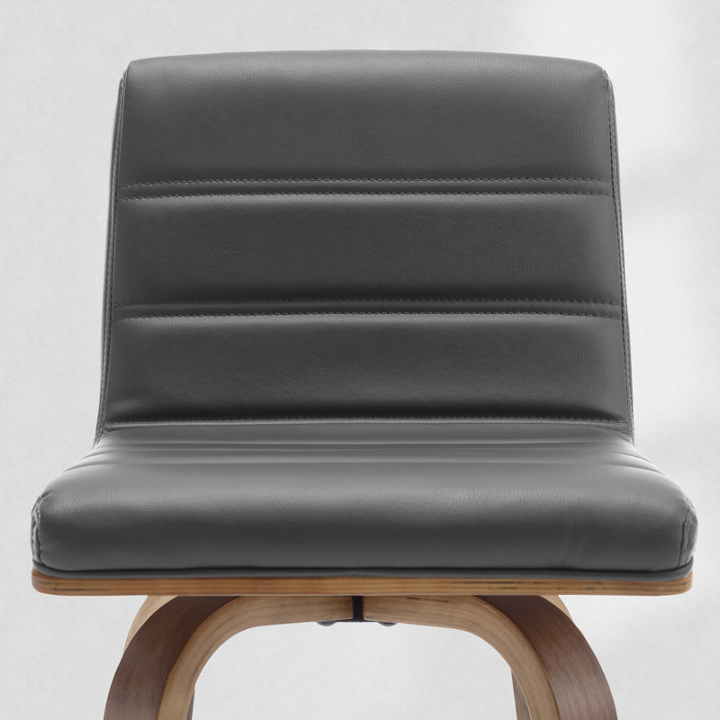 Tabouret pivotant rembourré, Tabouret de bar (siège d'une hauteur de 29 po), Gris