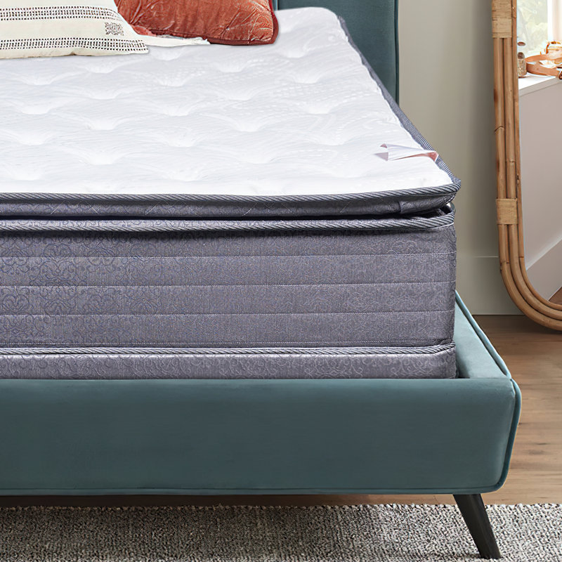 Matelas avec sommier blanc ferme 10 po White Noise, Simple