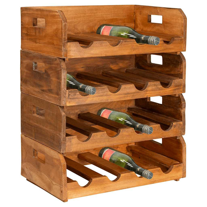 Buettner Floor Wine Bottle Rack Brown