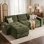 Oppelo 71'' Upholstered Convertible Sofa, Twin Sleeper Sofa Bed