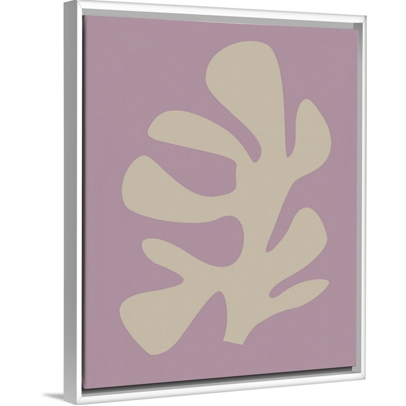 Toile corail vii, art sur toile, H 20 po x l 16 po x P 1,2 o, Cadre pour toile flottant blanc