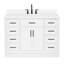 Ensemble de meuble-lavabo simple en bois massif 48 po avec lavabo en quartz blanc 1,5 po Tidworth-1239277151-1272082760