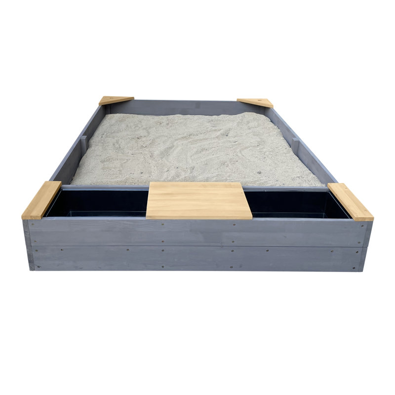 AXI 115cm x 218cm Plastic Rectangle Sandbox with Cover
