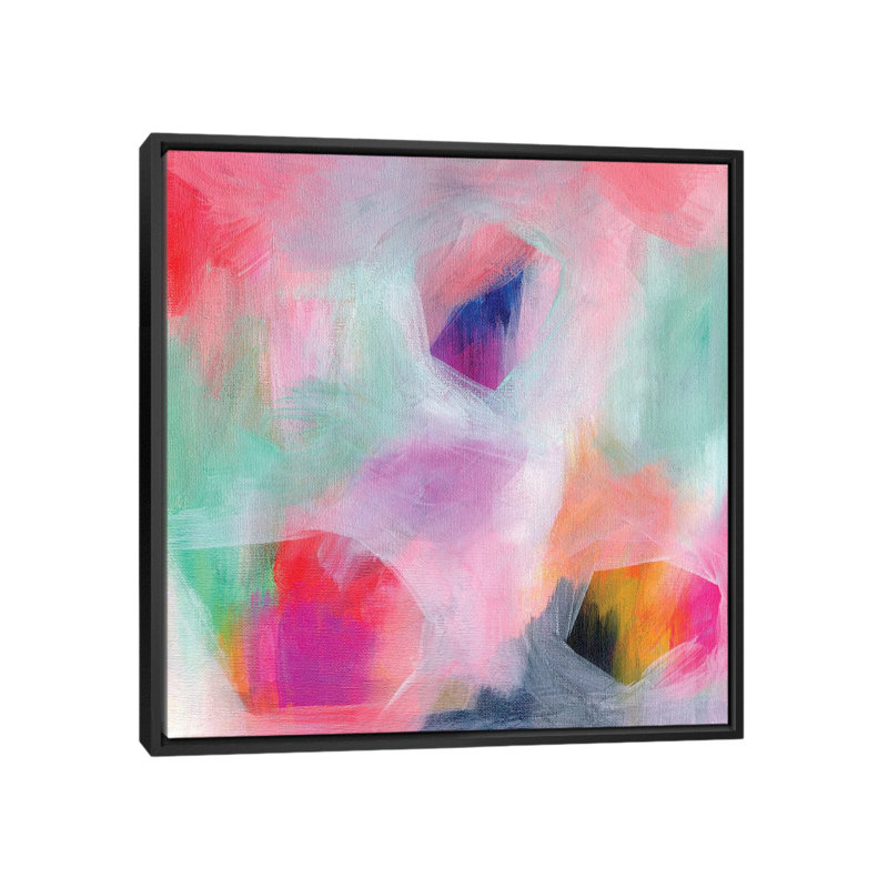 «Hidden Gems» par Stephanie Corfee, impression sur toile, H 37 po x l 37 po x P 1,5 po, Toile avec cadre noir, Pas de tapis