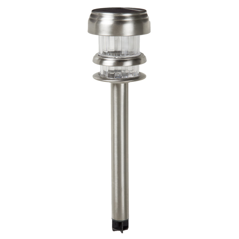 Stainless Steel Solar LED Pathway Light Pack with Dusk to Dawn