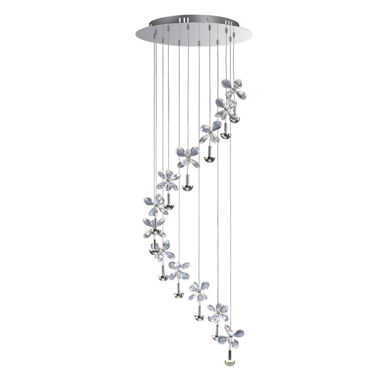 12 - Light Crystal LED Chandelier