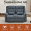 Causeuse inclinable avec porte-gobelets, fauteuil inclinable surdimensionné manuel pour le salon, conception ergonomique avec poche latérale