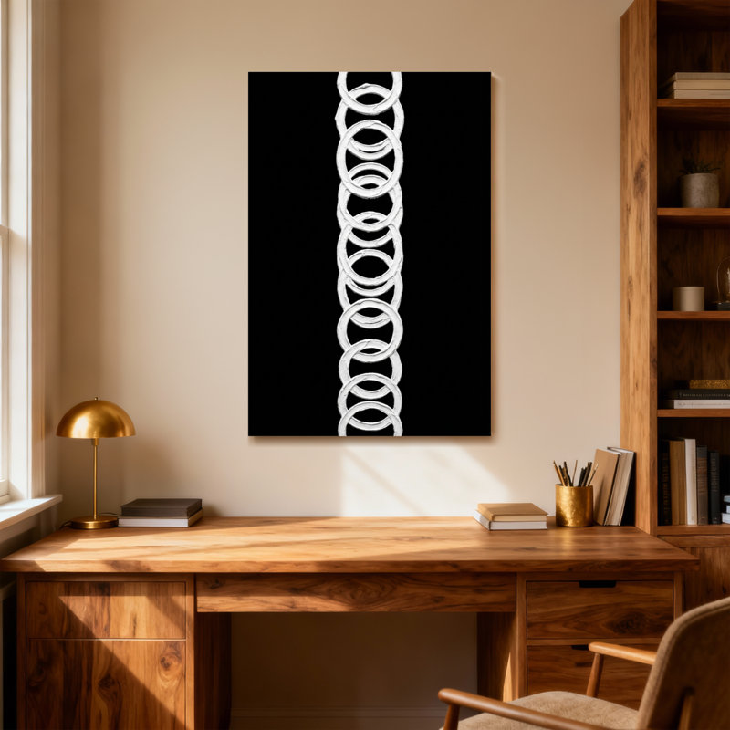 Cercles de mode sur fond, H 30 po x l 20 po