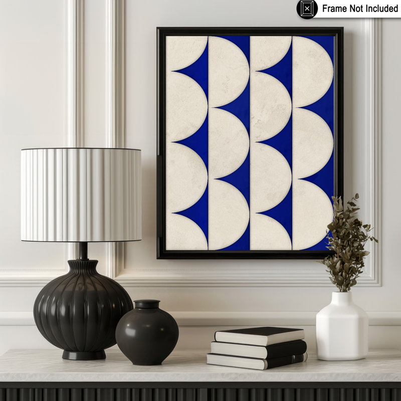 Motif géométrique de carreaux, Sans cadre, Affiche, H 16 po x l 20 po
