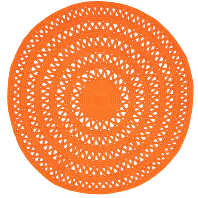 Tapis rond tissé à la main Bowline