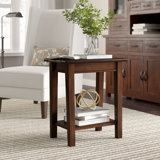 Eftim Plantation-Grown Mahogany End Table