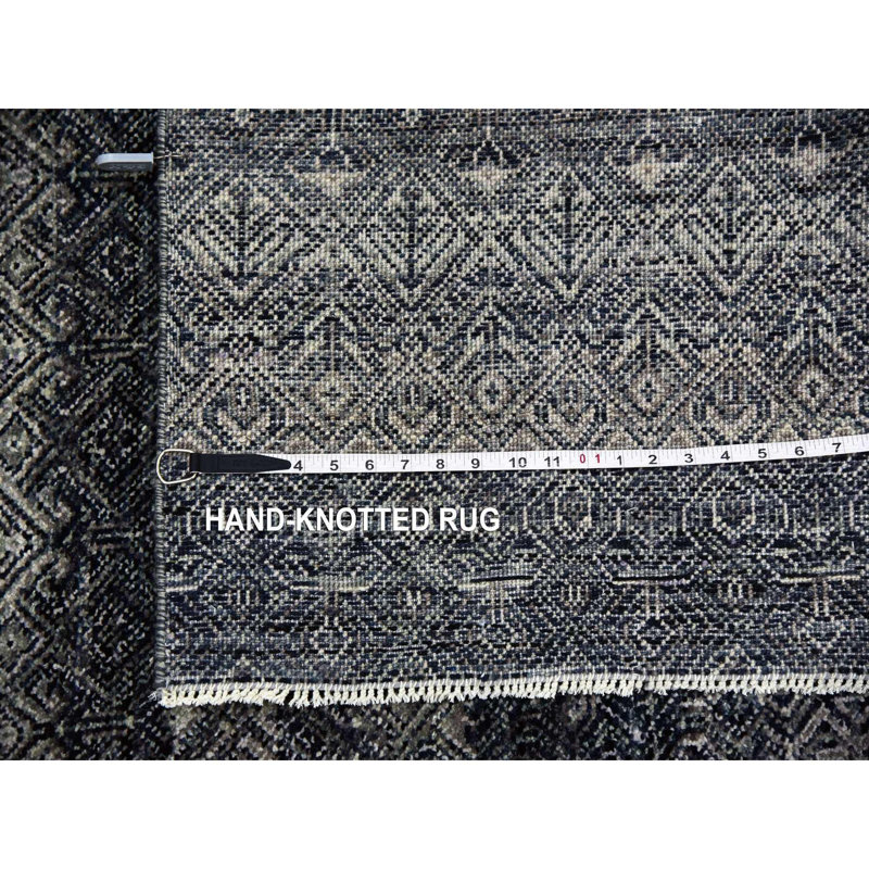 Tapis unique de 10 pi x 10 pi Plattsmouth - gris