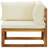 Latitude Run® Sectional Corner Sofas 2 Pcs With Cushions Cream White-2009287043