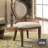 18.25 " H Linen Upholstered Side Chair