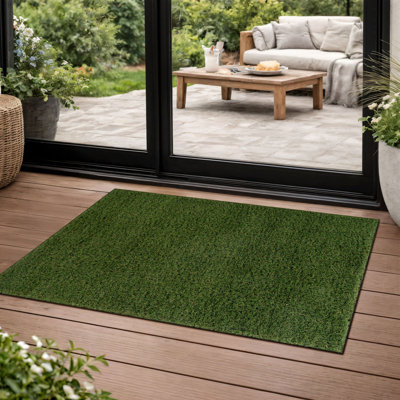 Indoor/Outdoor Artificial Grass Area Rug – Premium Extra-Dense Turf