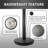 36" Retractable Belt Queue Safety Stanchion Barrier (2 Black Post w/78" Keep Social Distance Belt)