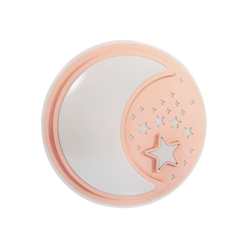 Notee Plastic LED Flush Mounted Sconce, Pink