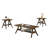 Mid-Century  Wood  Coffee Table Set