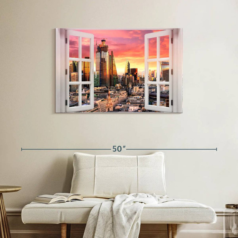 Sireci Window To London, 26" H x 39" W