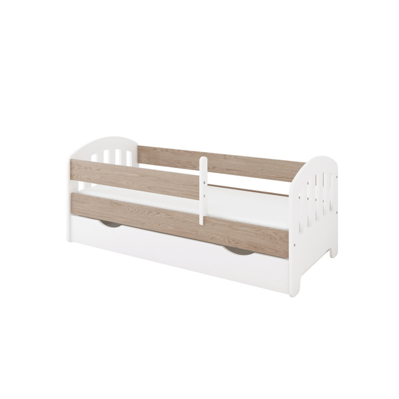 Larkin Cabin Bed with Storage Included, Oak, European Toddler (80 x 160 cm)