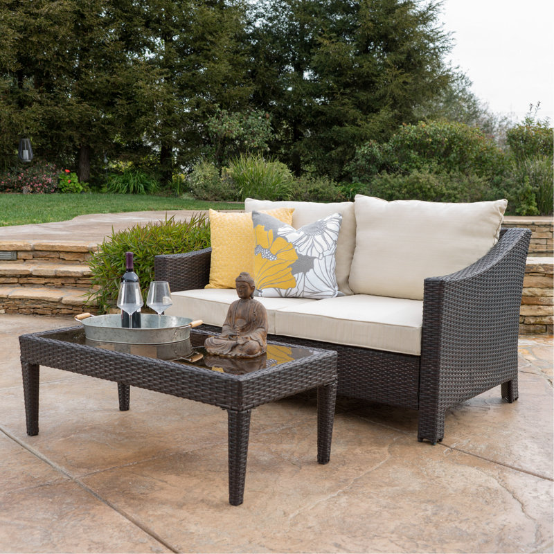 Causeuse et table