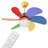 31" Ceiling Fan with Light and Remote Control, Colorful Ceiling Fan with Reversible Blades, 6 Speeds-100219584-100219585