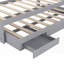 Lit plateforme simple TG avec rangement spacieux, pas de sommier tapissier, fabrication robuste pour la longévité-1060545027