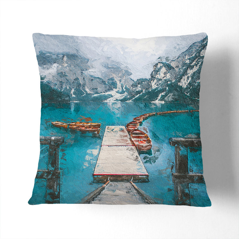 Square Cushion, 40cm H x 40cm W x 15cm D, White