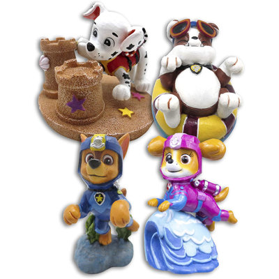 Ensemble de 4 décorations d'aquarium Paw Patrol