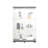 Two-Door Glass Display Cabinet With Door, Floor Standing Curio Bookshelf