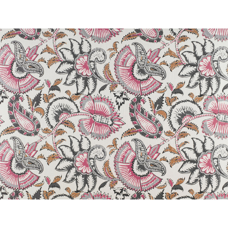 Uptown Orlando Fabric, Rosa/Gris
