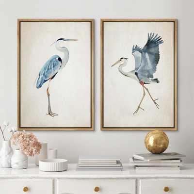 Élégantes illustrations côtières aviaires dans des tons neutres, art moderne, décor boho calme