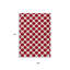 Tapis intérieur lavable à pois rouge et ivoire 8 pi x 10 pi