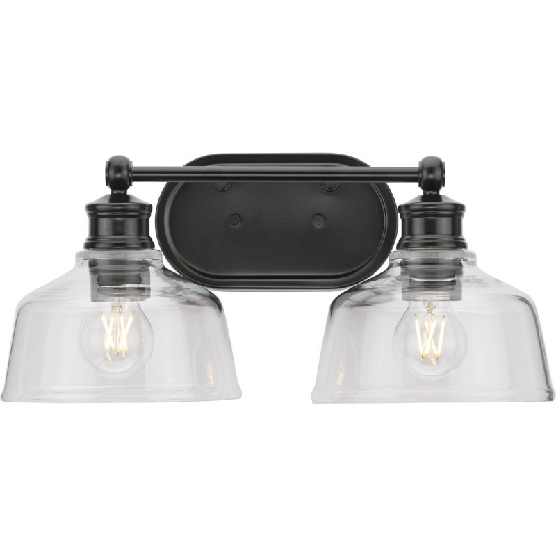 Leone 36" Vanity Light, Matte Black, 2 Lights
