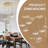 Junathean 3 - Light Wide Gold Dome Pendant with Petal Glass Lampshade with Cord-122780816-106895392