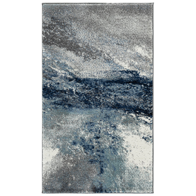 Elara Performance Abstract Rug, Rectangle 2'3" x 4'