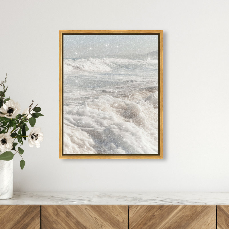 Clouded Shores Print by Oliver Gal, 37"H x 31"W, Gold Floater Frame